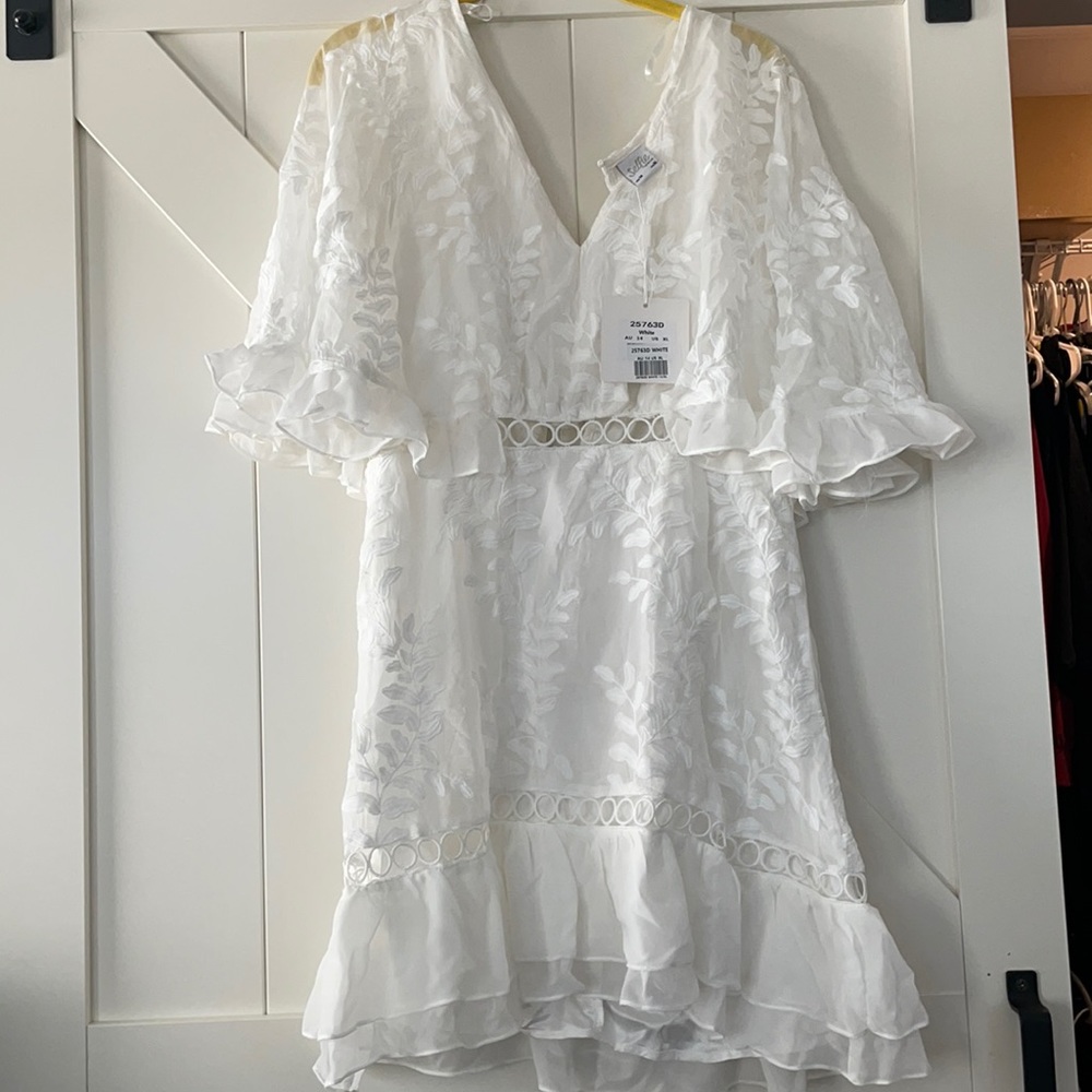 White lace dress